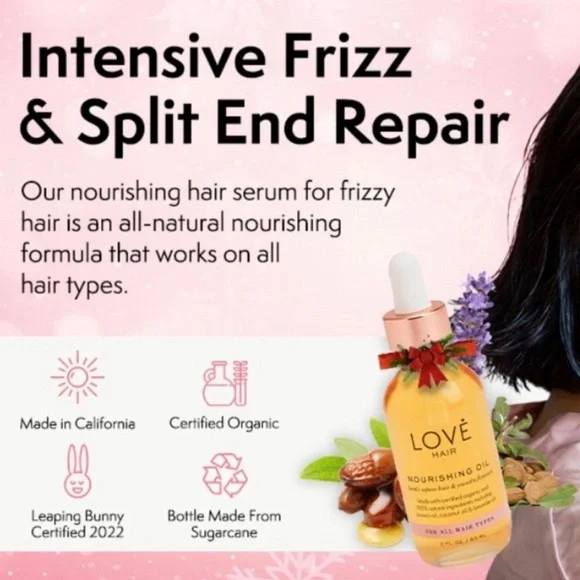 Love Hair NWT Hair Nourishing Oil 2 FL OZ. - Picture 5 of 10